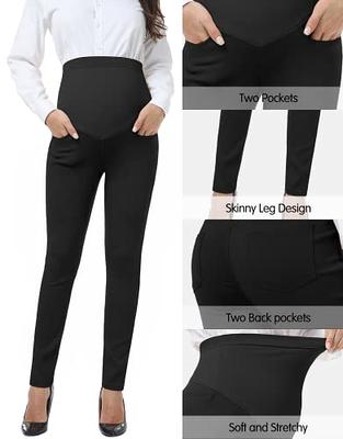 PACBREEZE Women's Maternity Work Pants Stretchy High Waist Skinny Leg  Pregnancy Business Casual Dress Pants, 02 Navy, Small : :  Clothing, Shoes & Accessories