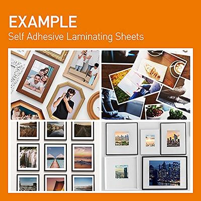 XFasten Self Adhesive Laminating Sheets, 6 X 9 Inches 100 Pack, 4.76 mil  Yellowing Resistant Seal Sealing Laminating Sheets Bulk, Adhesive Laminate