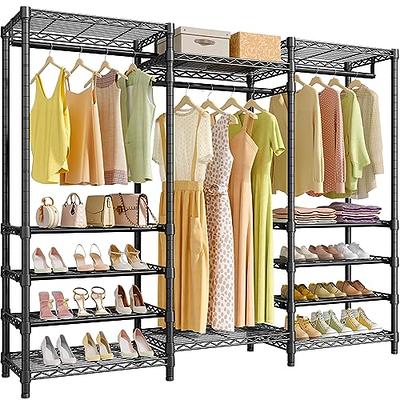 VIPEK V5i Garment Rack Bedroom Armoires Freestanding Closet Organizer  Portable Wardrobe Closet, Medium Size - Black