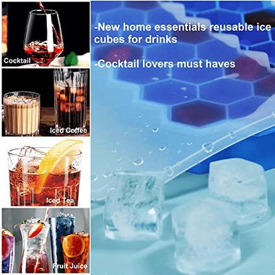 Ice Cube Trays for Freezer with Lid-37 Grid Silicone for Small Ice