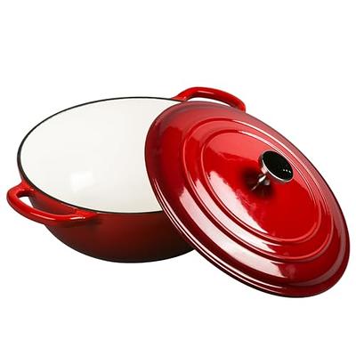 Dutch Oven, Imarku 3.5 Quart Enameled Cast Iron Dutch Oven Pot