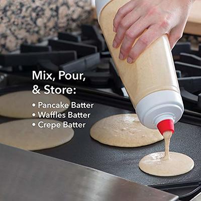 Hand-held Manual Pancake Cupcake Batter Mixer Dispenser Blender Machine EZ