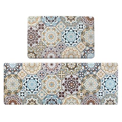 Kitchen Mats and Rugs Set of 2 - Kitchen Floor Mat Cushioned Anti Fatigue  Non Slip Waterproof Runner Rug Ergonomic Comfort Standing Foam Mats for  Home Sink Laundry 17x29 +17x59, PinkRed