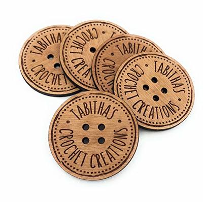 Wooden Buttons for Crafts, Handmade Buttons, 1.25 buttons, 2 Hole