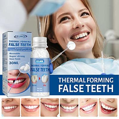 Moldable false teeth 