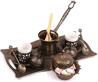 Turkish Coffee Set of 2, Coffee Cup Set 2, Coffee Serving Set