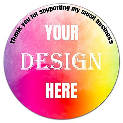 Custom Stickers Personalized Labels,Custom Stickers for Business Logo,Custom  Vinyl Waterproof Sticker,Custom Thank You Labels Can Upload Your Design,120  Labels (1.5x1, Rectangle) - Yahoo Shopping