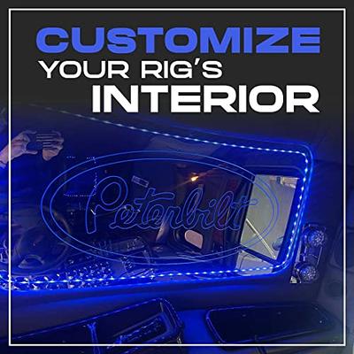 Peterbilt 389 Chrome Plastic Gear Shift Trim Plate with RGB Lighting by  Floridas Finest Custom, Exact Fit Includes Remote New Semi-Truck Custom  Accessories : Automotive 