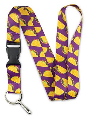 Cute Anime Badge Holder with Lanyard,Purple Lanyard with Cute ID