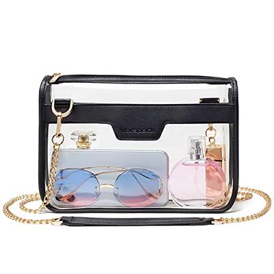 Clear Crossbody Bag, Stadium Approved Clear Purse Bag for Concerts Sports  Events