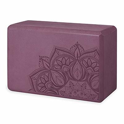 Gaiam Yoga Block - Supportive Latex-Free EVA Foam Soft Non-Slip