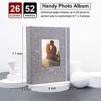 Small Photo Album 5x7 2 Pack Each 26 Clear Pages Hold 52 Pictures
