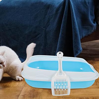 Mipcase 1 Set Cat Litter Box Plastic Anti-Splash Sky-Blue - Yahoo