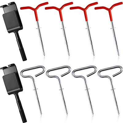 10 Pcs Ice Anchor Kit Includes Ice Anchor Drill Adapter Shelter