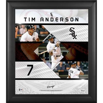 Tim Anderson Chicago White Sox Autographed 8 x 10 Black Jersey Photograph