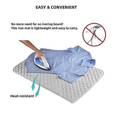 Magnetic Ironing Mat Blanket Ironing Board Replacement, Iron Board  Alternative Cover, Portable Travel Ironing Pad, Quilted Heat Resistant  Ironing Pad Cover for Washer, Dryer, Table Top 33X 19 (Gray) - Yahoo  Shopping