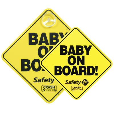 Safety 1st Baby on Board Sign and Magnet, Yellow - Yahoo Shopping