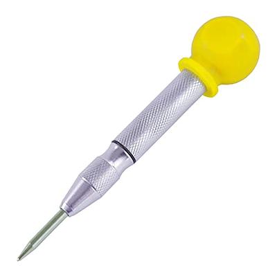 Segomo Tools 5 Inch Precision Diamond Knurled S2 Steel (58-60) Automatic  Center Punch, Punch Tool, Spring Loaded Center Punch, Auto Center Punch