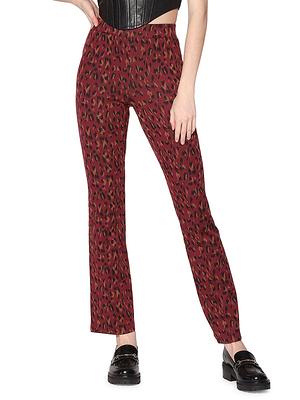 Walter Baker Women's Sicily Leopard Print Pants - Red Multi - Size