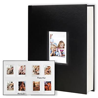 Photo Album for Fujifilm Instax Mini Camera, 180 Pockets Instax Mini Album  with Memo Areas, 2X3 Photo Album for Polaroid 2x3 ZINK Film Camera