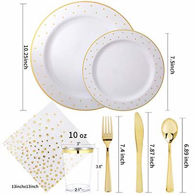 FRUTLE Paper Plates 10 inch Heavy Duty - Disposable Paper Plates -Composable Large Paper Plates Bulk Eco-Friendly Unbleached-Everyday Use Parties