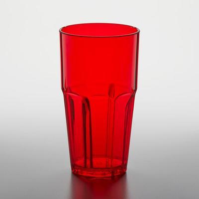 New (6) Dr. Pepper Restaurant Clear Plastic Tumblers Cups 32oz Carlisle
