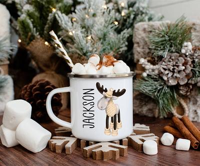 Personalized Kids Christmas Mug, Hot Chocolate Mug, Christma - Inspire  Uplift