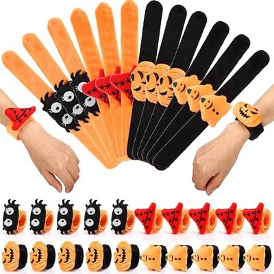 Liliful 40 Pcs Halloween Slap Bracelets Bulk Stuffed Pumpkin Ghost Witch  Hat Spider Huggers Wristband Plush Slap Bracelets for Halloween Trick or  Treat Game Props Classroom Prizes Party Favors Gifts - Yahoo Shopping