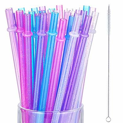 BilliGO 6 PCS Colored Wavy Glass Straw,7.87'' x 8mm High Borosilicate Cute  Reusable Glass Straws Shatter Resistant for Beverages,Coffee,Milk and Tea  Straws,6 Colors Straws Glass with 1 Cleaning Brush - Yahoo Shopping