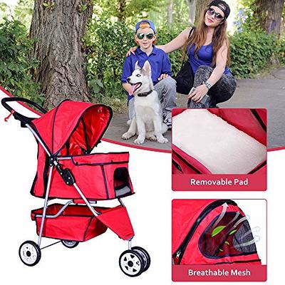 BestPet Dog Stroller Cat Stroller Pet Carriers Bag Jogger Stroller