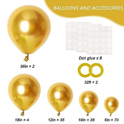 RUBFAC Gold Balloons, 146pcs Different Sizes Pack of 36 18 12 10 5 Inch for  Balloon Garland or Balloon Arch as Graduation Wedding Birthday Baby Shower  Anniversary Party Decorations - Yahoo Shopping