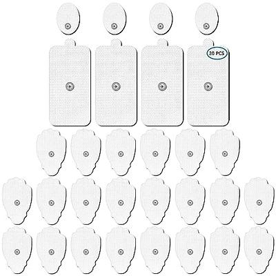 20pcs TENS Unit Replacement Pads 2X2, Latex Free Electrodes Compatible With TENS  Machine Use 2mm Pin Connector Lead Wires Such As AUVON TENS, TENS 7000,  Etekcity, Nicwell Care Tens