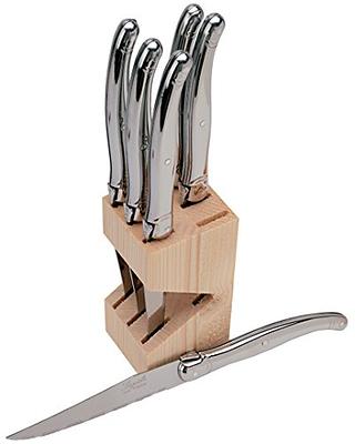 French Home Set of 4 Laguiole Steak Knives, Wood Grain – frenchhome