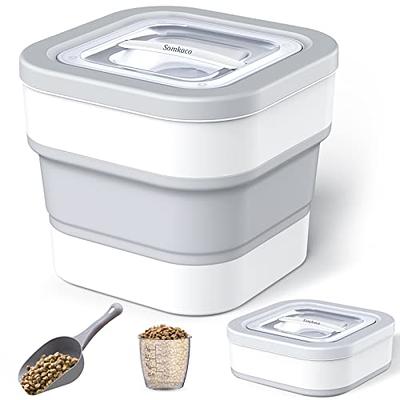 LISM 2 Pack Dog Food Storage Container with Scoop,Large Airtight Pet Dog  Food Bin,Container for Dog Treats Rice,Dog Cat Dry Food Bin,Baking