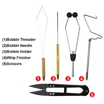 Lixada Fly Tying Tools Kit 5/6PCS with Fly Tying Vise Bobbin