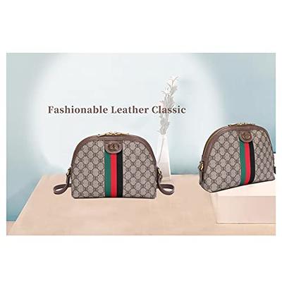 FOXLOVER Faux Leather Crossbody Bag for Women Mini Signature Clutch Purse  with Wristlet Fashion Shoulder Bag Design Handbag: Handbags