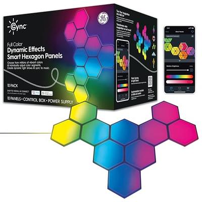 Led Display Wallsmart Led Hexagon Wall Lights With Music Sync & Alexa  Control For Home Decor