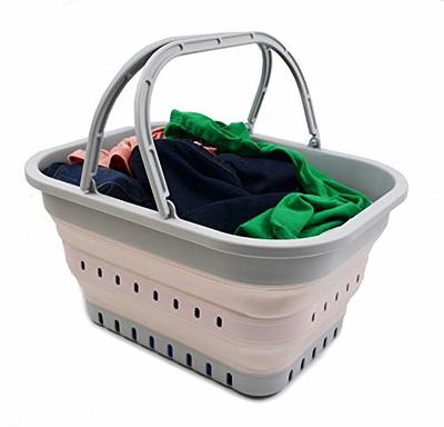 19l 5 Gallons Collapsible Tub With Handle Portable Outdoor Picnic  Basket/crate