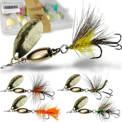  VMSIXVM Trout Lures Trout Spinners, Rooster Tail