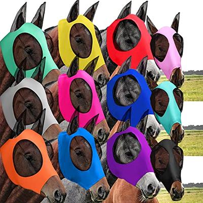 Soft Mesh Horse Fly Mask With Ears, Breathable Horse Face Mask Protect Eyes  And Face Defender Mask Summer A