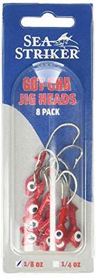 Sea Striker Got-Cha 100 Series Plug Lures w/ Bucktail, Red/White