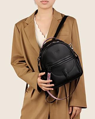  FADEON Mini Backpack Purse for Women, Designer Leather Cute  Roomly Small Backpacks, Ladies Shoulder Backpack Fashion Handbag :  Clothing, Shoes & Jewelry