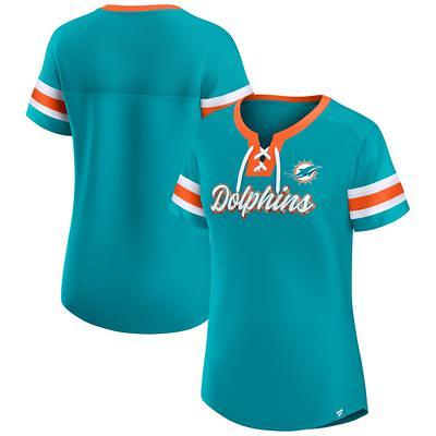 Women's Fanatics Branded Aqua/Orange Miami Dolphins Fan T-Shirt Combo Set