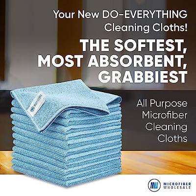 12 x 12 All Purpose Microfiber Towels - Bulk Cleaning Cloths