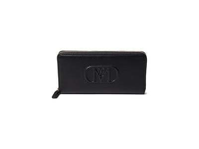 V italia Made in Italy Women's Registered Trademark of Versace 19.69 Leather Zip Around Wallet - Black Croc