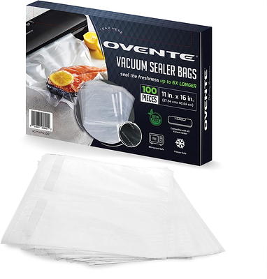  Vac Fresh Food Vacuum Sealer Rolls (11 x 50', 1 Roll), 3.5mil  Embossed Food Storage Bags, Vacuum Seal Bags for Meal Prep, Sous Vide Bags  for Cooking (50 Feet) : Home