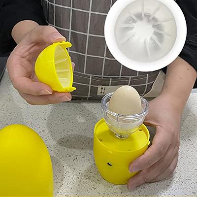 EZ EGGS Hard Boiled Egg Peeler, 3 Egg Capacity Handheld Specialty Kitchen  Tool Peels Egg Shells in Seconds