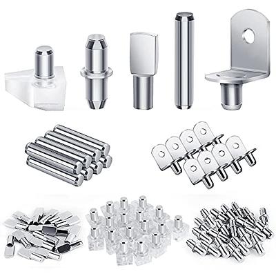 Shelf Pegs Pins 50Pcs L-Shaped Clips Polished Nickel for Kitchen