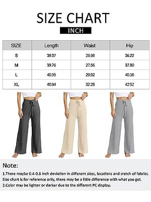  Anyhold Womens Capri Pants Loose High Waisted Wide Leg