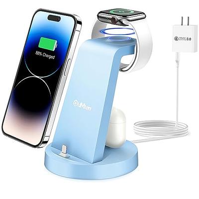 ETEPEHI 3 in 1 Charging Station for iPhone, Wireless Charger for